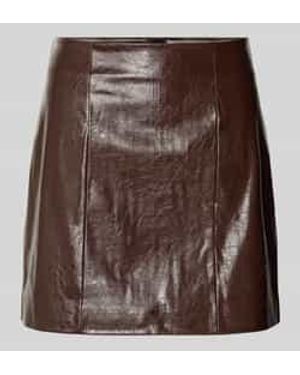 HUGO Regular Fit Minirok - Bruin
