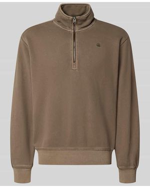 G-Star Regular Fit Sweatshirt aus reiner Baumwolle - Braun