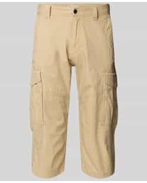 S.oliver Relaxed Fit Bermuda Van Katoenmix - Naturel