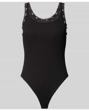 ONLY Slim Fit Body aus Baumwoll-Mix Modell 'VINI' - Schwarz