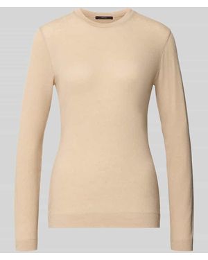 Windsor. Longsleeve in melierter Optik - Natur