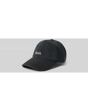 Forét Basecap mit Label-Stitching - Schwarz