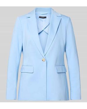 Comma, Blazer mit Reverskragen und Pattentaschen - Blau