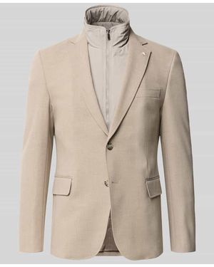 Manuel Ritz Slim Fit Sakko mit Viskose-Anteil - Natur