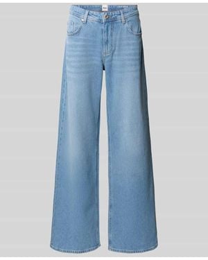 Brax Wide Leg Jeans im 5-Pocket-Design Modell 'STYLE.MORGAN' - Blau