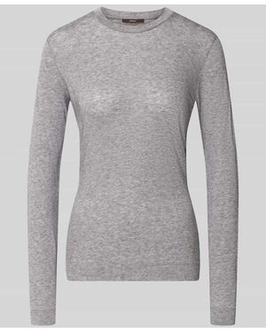 Windsor. Longsleeve in melierter Optik - Grau