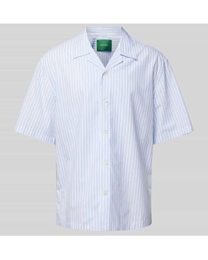 ANNARR Relaxed Fit Freizeithemd Mit Streifenmuster Modell 'Alfred' - Weiß