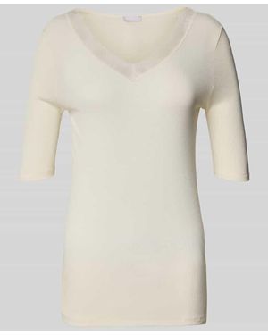 Hanro Longsleeve mit 1/2-Ärmel - Natur