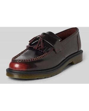 Dr. Martens Loafers aus echtem Leder Modell 'Adrian' - Rot