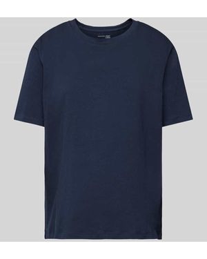 Schiesser T-Shirt Mit Rundhalsausschnitt - Blau