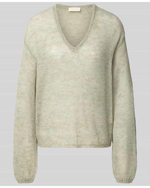 Freequent Relaxed Fit Pullover mit Alpaka-Anteil Modell 'Dido' - Natur