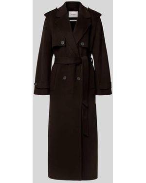 IVY & OAK Wollmantel aus reiner Wolle Modell 'COLETTE' - Schwarz