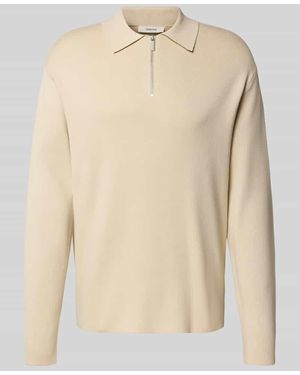 SELECTED Relaxed Fit Strickpullover aus Viskose-Mix Modell 'TELLER' - Natur
