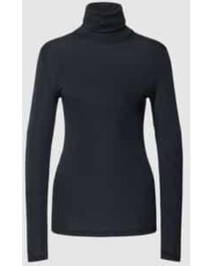 Hanro Shirt Met Lange Mouwen En Col - Blauw