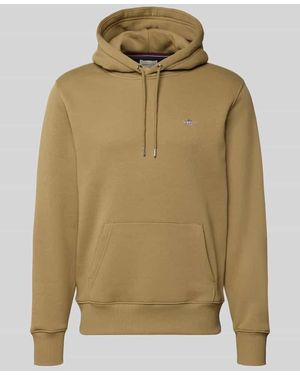 GANT Regular Fit Hoodie aus Baumwoll-Mix - Grün