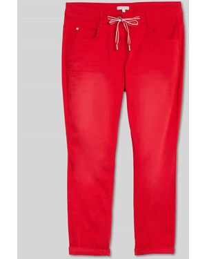 Tom Tailor Tapered Fit Chino aus Baumwoll-Mix - Rot