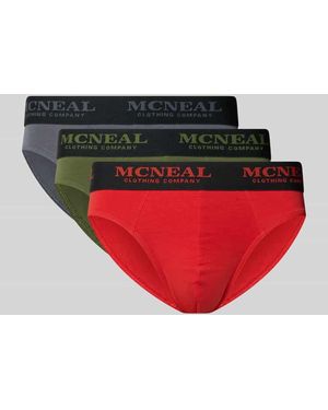Mcneal Slip mit Label-Details im 3er-Pack - Rot