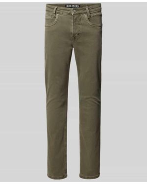 M·a·c Straight Fit Jeans mit 5-Pocket-Design Modell 'ARNE' - Grün