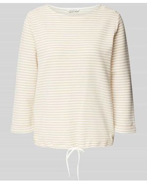 Tom Tailor Regular Fit 3/4-Shirt Aus Baumwoll-Mix - Natur