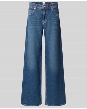 Brax Wide Leg Jeans im 5-Pocket-Design Modell 'STYLE.MORGAN' - Blau