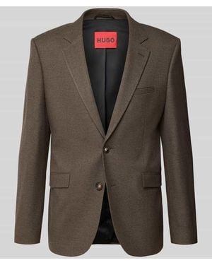 HUGO Regular Fit Sakko mit Reverskragen Arti253X - Braun