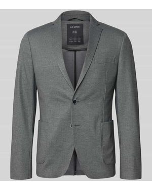 S.oliver Slim Fit Anzugsakko mit Viskoseanteil - Grau