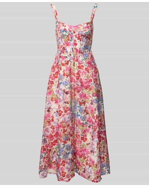 Bardot Abendkleid mit Karree-Ausschnitt Modell 'LILAH' - Rot
