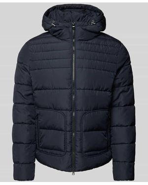Geox Steppjacke Mit Kapuze - Blau
