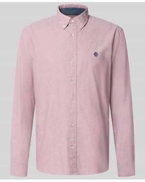 Mcneal Regular Fit Freizeithemd aus reiner Baumwolle - Pink
