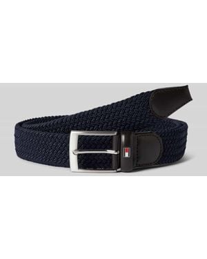Tommy Hilfiger Gürtel Mit Strukturmuster Modell 'New Adan' - Blau