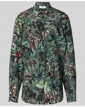 Rabanne Hemdbluse mit floralem Allover-Print - Grün