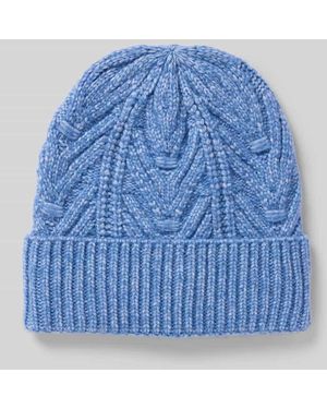 Ichi Strickmütze mit Strukturmuster Modell 'IAMYNTE' - Blau