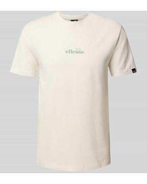 Ellesse T-Shirt mit Label-Print Modell 'OLLIO' - Natur