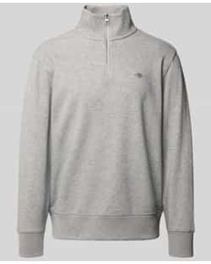 GANT Regular Fit Sweatshirt Met Schipperskraag - Grijs