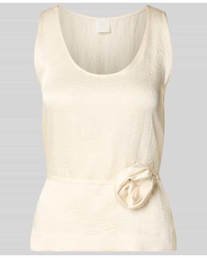 Marella Blusenshirt mit floraler Applikation - Natur