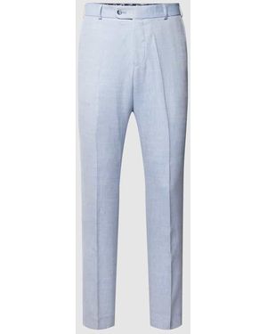 Wilvorst Hose Mit Bügelfalten - Blau