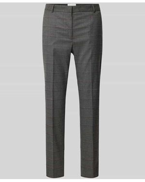 Jake*s Slim Fit Stoffhose Mit Gürtelschlaufen - Grau