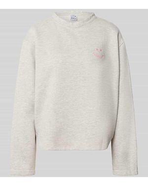 Emily Van Den Bergh Relaxed Fit Sweatshirt aus Baumwoll-Mix - Weiß
