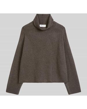 Marc O' Polo Rollkragenpullover mit überschnittenen Schultern - Braun