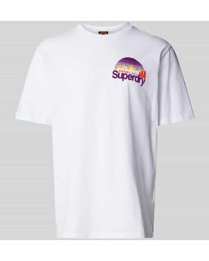 Superdry T-Shirt Mit Label-Detail - Weiß