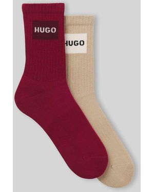HUGO Socken aus Baumwoll-Mix im 2er-Pack - Rot