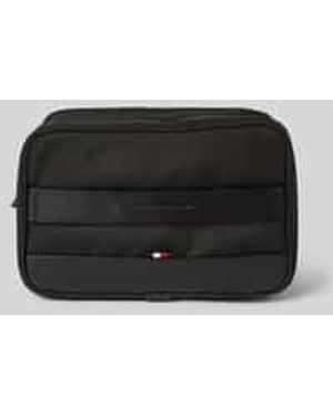 Tommy Hilfiger Toilettas Met Mesh Vak - Zwart