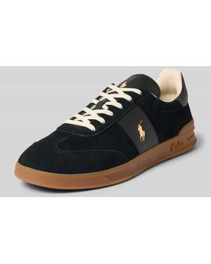 Polo Ralph Lauren Sneaker aus echtem Leder Modell 'HRT AERA PP' - Schwarz