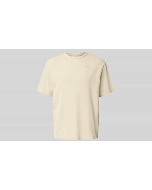 Forét Relaxed Fit T-Shirt mit Strukturmuster - Weiß