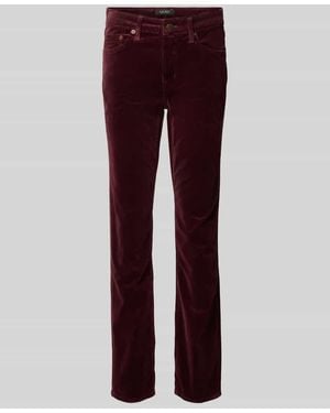 Ralph Lauren Straight Leg Cordhose im 5-Pocket-Design - Rot
