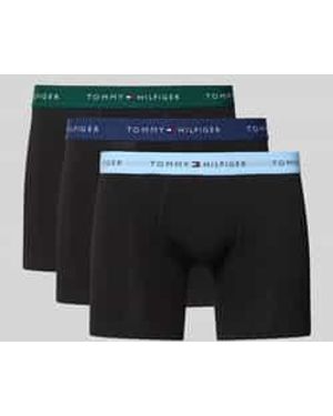 Tommy Hilfiger Slim Fit Boxershort Van Katoenmix - Zwart