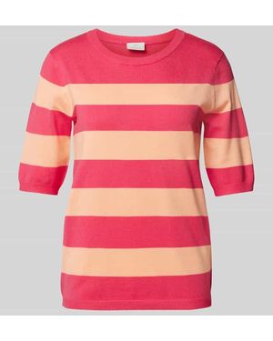 Kaffe Strickpullover Mit 1/2-Arm Modell 'Mala' - Pink