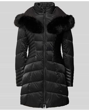 Guess Steppmantel Mit Kunstfellbesatz Modell 'Oxana' - Schwarz