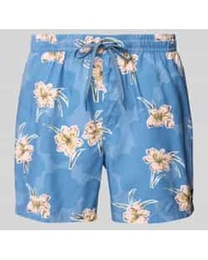 Quiksilver Zwembroek Met Elastische Band - Blauw