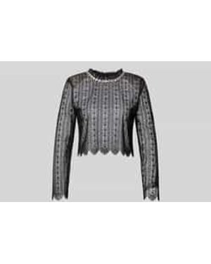 Self-Portrait Longsleeves - Zwart